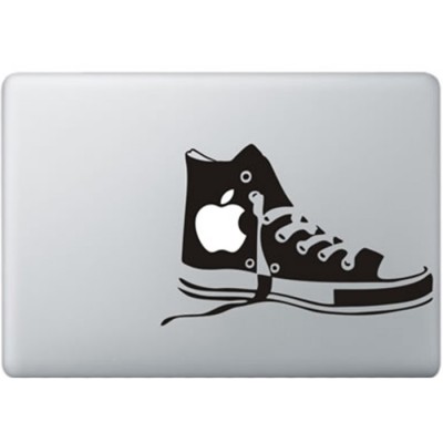 Converse Schuhe MacBook Aufkleber  Schwarz MacBook Aufkleber